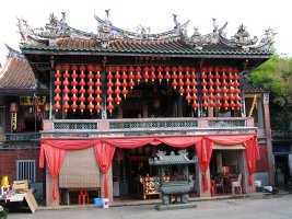 Armenian Street: Chinese temple - Kinesisk tempel
